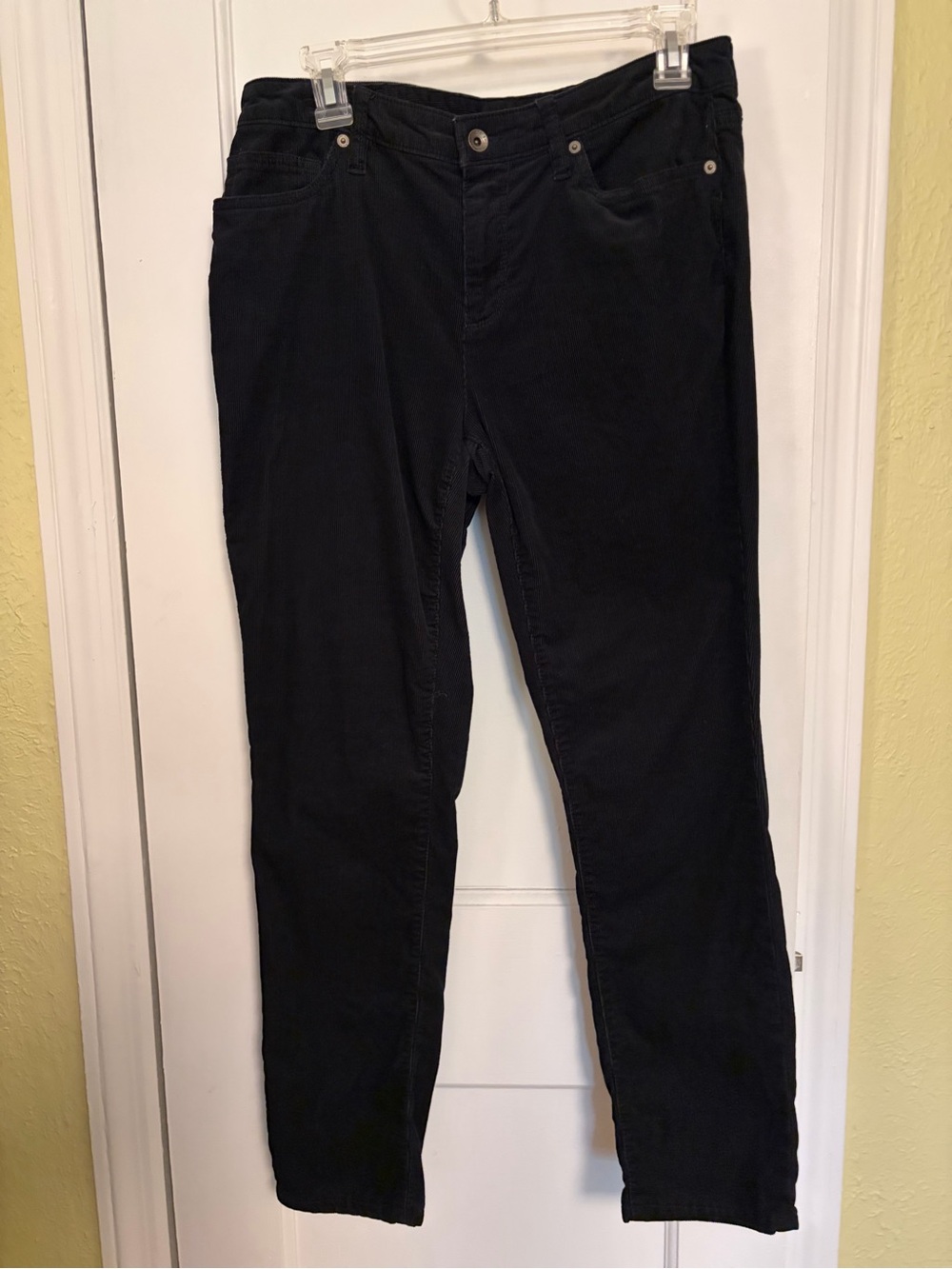 Lands' End Women's Straight-Leg Slim Corduroy Pants Dark Academia Whimsigoth